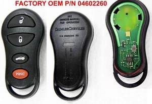 LLAVERO REMOTO DE FÁBRICA CHRYSLER Sebring DODGE VIPER GQ43VT17T 04602260 - Imagen 1 de 1