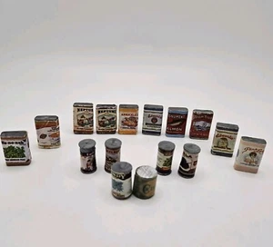 Shackman Miniatur Lebensmittel in Dosen und Schachtel Diorama Puppenhaus Handwerk Vintage - Bild 1 von 3