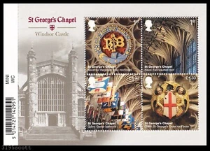 2017 GB Windsor Castle St George's Chapel MS3932 Barcode Miniature Sheet UM MNH - Picture 1 of 1
