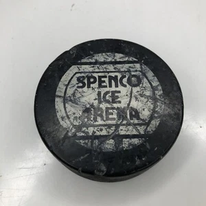 Spenco Ice Arena Waco Texas TX Souvenir Collectible Hockey Puck Vintage Old - Picture 1 of 6