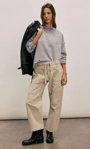 NWOT FREE PEOPLE WE THE FREE MOXIE LOW SLUNG PULL ON BARREL JETTY SIZE 30 $148 - Picture 1 of 15