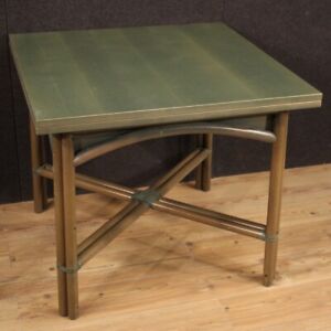 Table moderne design italien en bois exotique 20ème siècle style vintage salon