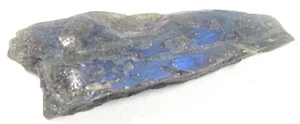 TOP-POLISHED NATURAL LABRADORITE 5.5 x 1.9 x 0.9 cm 11.23 gm blue flash #M6 - Picture 1 of 5