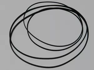 Zestaw pasków pasuje do Telefunken M 204, 204 TS i in. Rubber drive belt 020016 - Zdjęcie 1 z 2