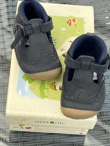 Baby Soft Shoes Start-rite Suede Buckle Front infant cruiser Sz 2.5 G Fitting - Picture 1 of 8