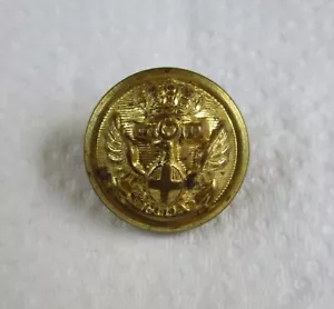 Rare, Pre-WW2 Era:"ITALIAN NAVY GILDED BRASS BUTTON" (Small, 20mm, Italy) - Picture 1 of 3