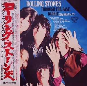 ROLLING STONES "Through The Past Darkly" 1976 Japan Lp w/obi/lyrics Jagger Watts - Picture 1 of 2