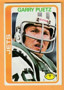 Garry Puetz New York Jets 1978 Topps #422 Valparaíso Beacons - Imagen 1 de 2