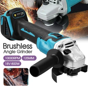 Brushless Cordless Angle Grinder 125mm Cutting Polishing For Makita 18V Battery - Picture 1 of 15