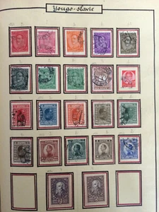 Briefmarken Sammlung; Jugoslawien von 1921 bis 1931 - Bild 1 von 2