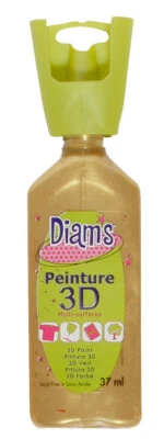 Peinture Diam's 3D 37 ml Nacré Or
