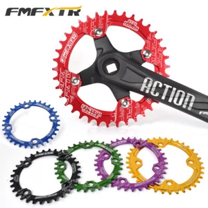 Corona BCD 104mm 32/34/36/38/40T/42 Denti Bicicletta Stretta Larga MTB Rotonda O - Foto 1 di 14
