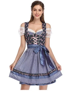 GloryStar German Bavarian Womens Oktoberfest Dirndl Dress 3pcs Size L BRAND NEW! - Picture 1 of 2
