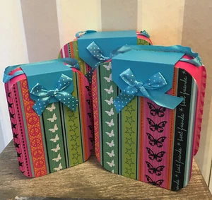 Geschenkbox--Geschenkkarton-Geschenkschachtel-Schachtel-Karton-3 Stück im Set - Bild 1 von 7