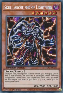 Skull Archfiend of Lightning - SGX3-ENE01 - Secret Rare - NM - Picture 1 of 1