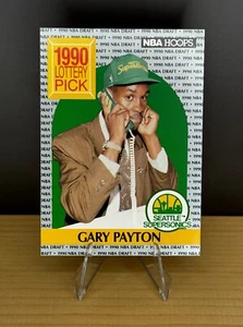 Gary Payton 1990-91 NBA Hoops 1990 Lottery Pick Rookie RC #391 - Picture 1 of 2