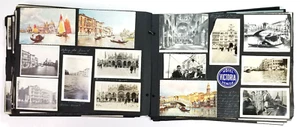European Vacation Photo Album Scrapbook Ephemera Postcards Boxer Harry Wills 20s - Picture 1 of 12
