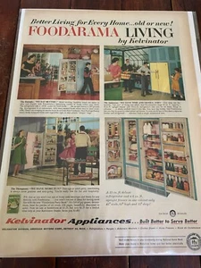 Vintage 1959 Kelvinator Kitchen Appliances Foodarama Living ad - Picture 1 of 1
