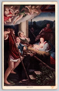 Postcard Nativity Undivided Back Antique Jesus - Picture 1 of 2