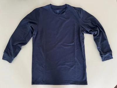 UNIQLO Men Heattech Cotton Extra Warm Long Sleeve Crew Neck Tshirt  Navy M Japan - Image 1 of 4