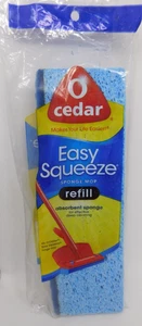 O Cedar Easy Squeeze Sponge Hinge Mop Refill Blue New Old Stock USA Free Ship - Picture 1 of 3