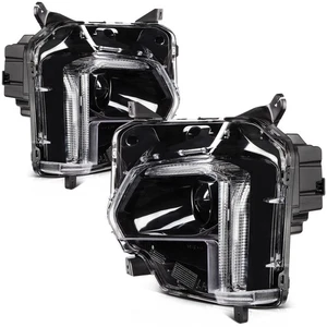 Fits Chevy Traverse 2022-2024 Headlights Assembly Pair Black Housing Headlamp - Picture 1 of 8