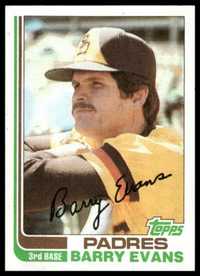 1982 Topps #541 Barry Evans San Diego Padres - Image 1 of 2