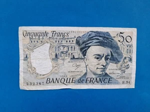 1 x 50 Francs Frankreich / Geldschein Banknote von 1988 *°° - Bild 1 von 6