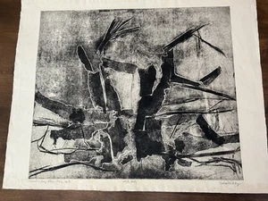 Gordon Gilkey Original Signed Artists Proof “Columbus Day Blow” 1962 Etching - Picture 1 of 16