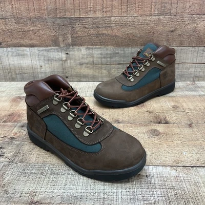 Timberland Field Boot Mid Dark Brown Nubuck Boys Youth Size 5 M (37.5EU) NWD - Image 1 of 4