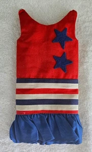 VINTAGE IDEAL TAMMY DOLL SWITCHABLES RED WHITE & BLUE STAR DRESS M/NM - Picture 1 of 4
