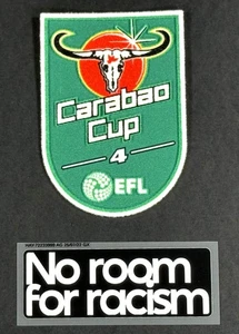 2025 2026 TOTTENHAM HOTSPUR EFL CARABAO TAZA Y SIN ESPACIO PARA EL RACISMO PARCHES EN LAS MANGAS - Imagen 1 de 1