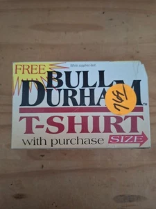 Camiseta Vintage Bull Durham Cigarette Tabaco - X GRANDE - NUEVA EN CAJA Publicidad - Imagen 1 de 7