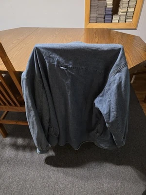 Arrow Blue Jean Co. Workwear Jacket Denim Quilted Lined Blue Size XLT  - Image 1 of 4