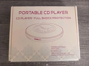 Gueray Lecteur CD Portable Rechargeable, Noir - Photo 1/8