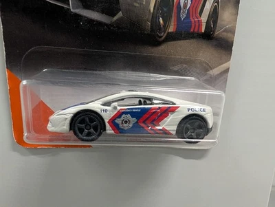 Lamborghini Gallardo Police  - 2019 Matchbox Mainline - White - Image 1 of 3