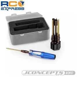 JConcepts 1/4 Hex Driver Wrench Set W/ Storage Base - 7pc JCO2457 - Picture 1 of 1