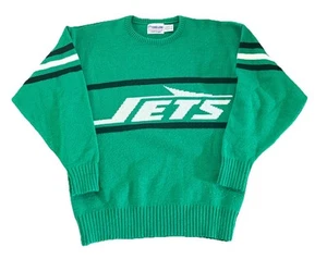 Maglione New York Jets Cliff Engle verde medio vintage - Foto 1 di 5