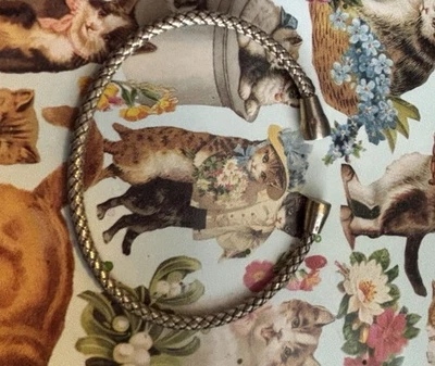 Elegant Vintage Dyadema Vermeil Bangle 925/585 - Image 1 of 4