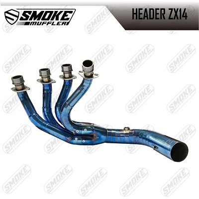 Header Exhaust Pipe SIDEWINDER Custom Fits For Kawasaki Ninja ZX14R - Image 1 of 4