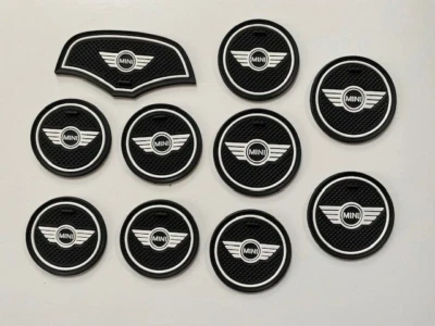 MINI (F56 \ F55) 2014 - 2022 (10 PEÇAS) CONJUNTO DE ALMOFADAS DE PORTÃO PAINEL INTERIOR - BRANCO - Imagem 1 de 4