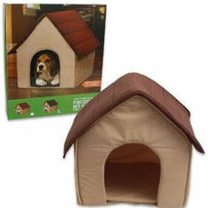 FOLD & GO PORTABLE PET HOUSE / SHELTER; EXTRA SOFT & COZY; Sz: 18" x 18" NEW - Picture 1 of 1