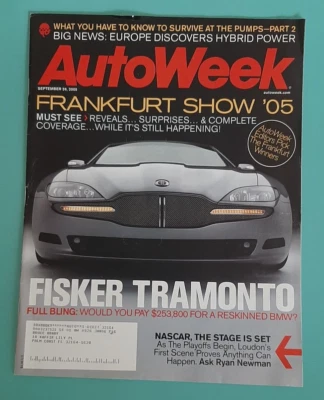AUTO WEEK MAGAZINE  Sept 26 2005 Fisker Tramonto  Frankfurt Show 05 - Image 1 of 2