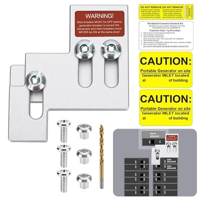 Generator Interlock Kit  for Square D QO Homeline 100/125A 3/4-7/8'' Spacing - Image 1 of 4