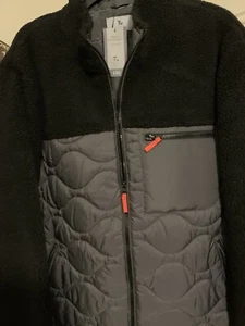 Mens New TU Contemporary Coat Teddy Fleece With Cotton Check Size XL - Picture 1 of 7