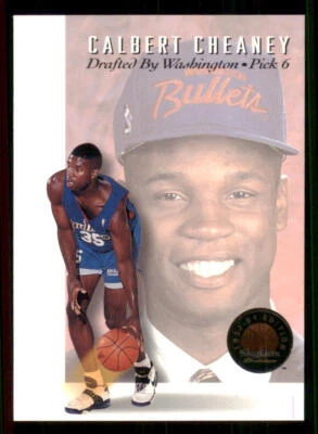 1993-94 SkyBox Premium Draft Picks #DP6 Calbert Cheaney - Image 1 of 2