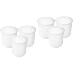 2 Pack Toilet Brush Cup Bowl Scrubber over Storage Mug for Bathroom - Picture 1 of 12