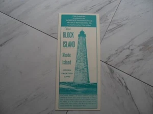 Horarios 1968 Block Island Rhode Island - Imagen 1 de 2