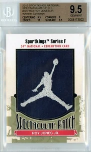 2013 SPORTKINGS NATIONAL SPECTACULAR PATCH 1/1 ROY JONES JR BGS 9.5 JORDAN LOGO! - Picture 1 of 2