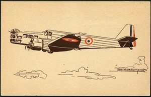 Bloch MB.210 French Monoplane Bomber Aircraft Postal Card Aviation - Picture 1 of 2